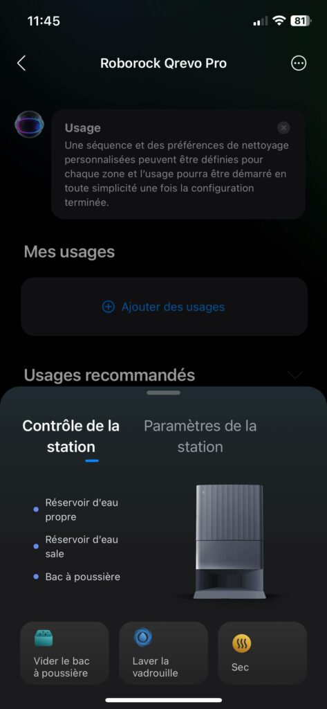 Roborock Qrevo Pro app 5
