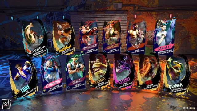 WWE SuperCard Crossover Stars Street Fighter 6 Personnages et Cosplay