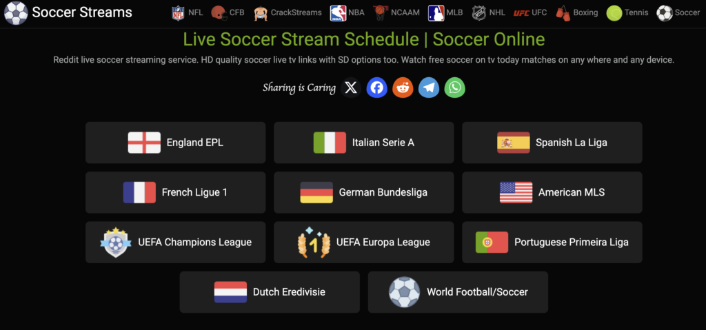 soccer stream