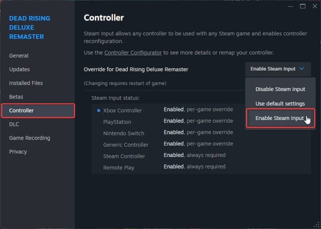 Comment resoudre les problemes de manette de Dead Rising