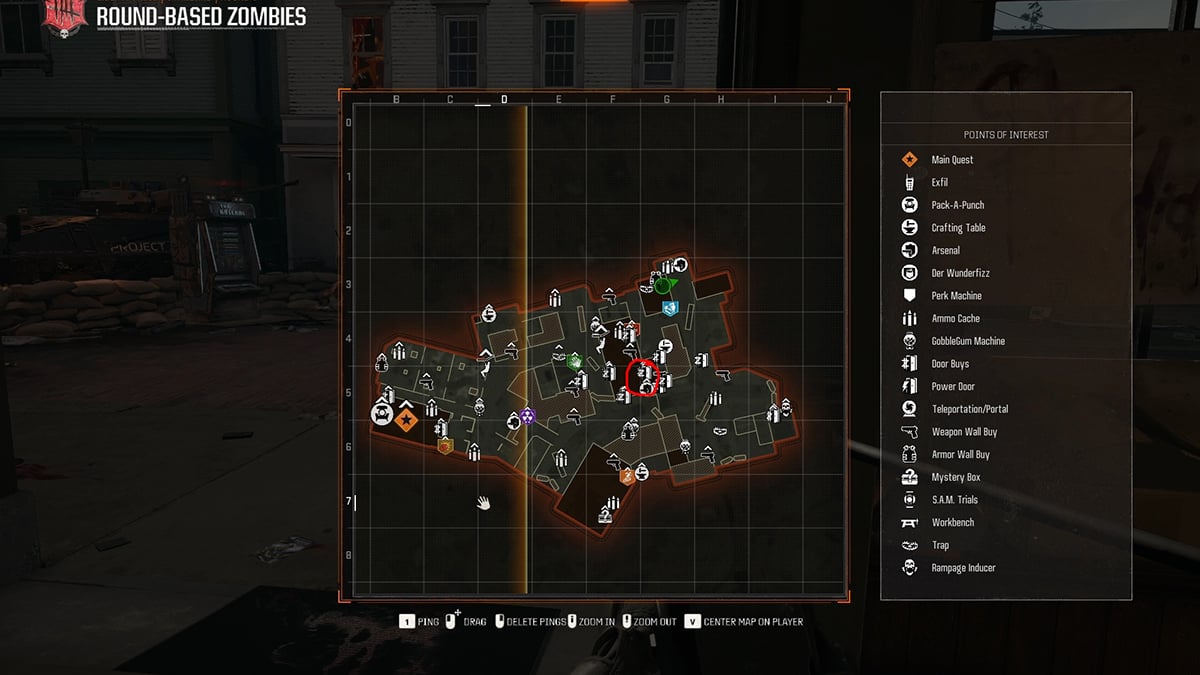 Der Wunderfizz emplacement sur la carte Liberty Falls Black Ops 6 zombies