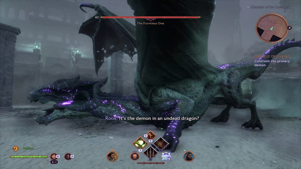 Informe, un démon dragon dans Dragon Age : The Veilguard