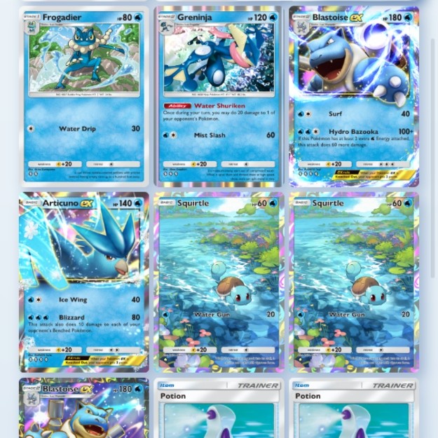 Meilleur deck Blastoise dans Pokemon TCG Pocket