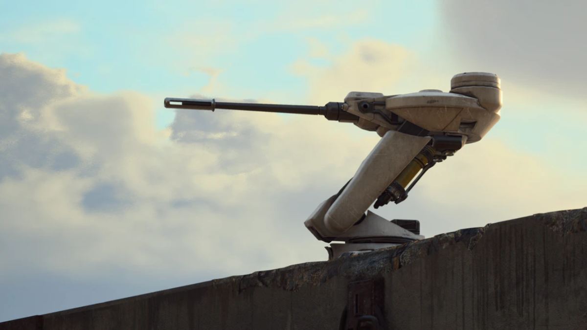 1761943937 359 Comment battre tous les ennemis dans ARC Raiders Tourelle laser à longue portée ARC ennemie ARC Raiders