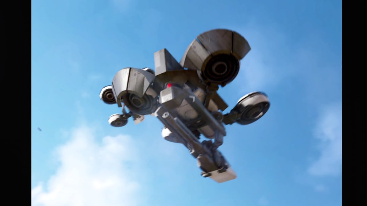 1761943938 213 Comment battre tous les ennemis dans ARC Raiders Drone volant ARC Hornet ennemi ARC Raiders avec canon à gattling